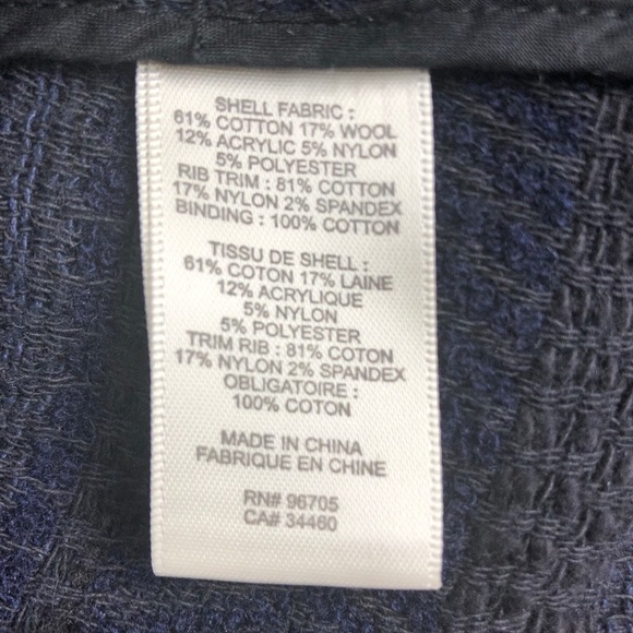 Rebecca Taylor Tweed Blazer with Frayed Edges Navy - Picture 10 of 16